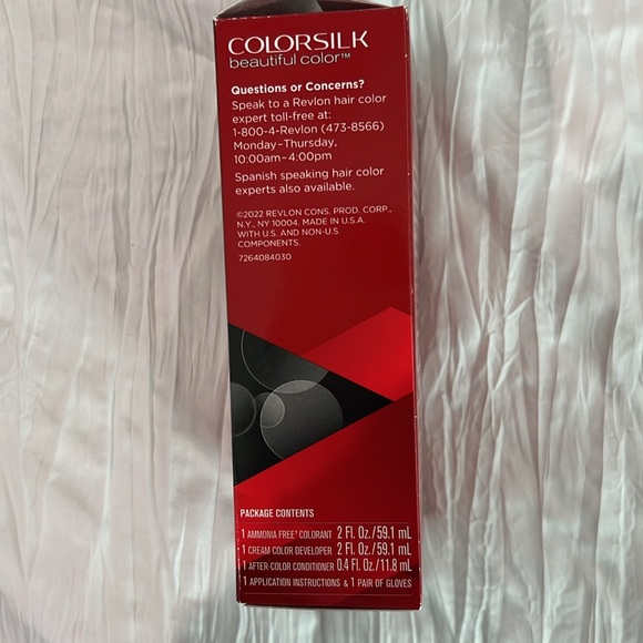 Revlon color silk hair color, 30 dark brown ammonia  free with keratin - Picture 2 of 6